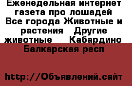 Еженедельная интернет - газета про лошадей - Все города Животные и растения » Другие животные   . Кабардино-Балкарская респ.
